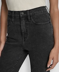 Dkny Jeans Women's High-Rise Classic Cuffed Straight-Leg