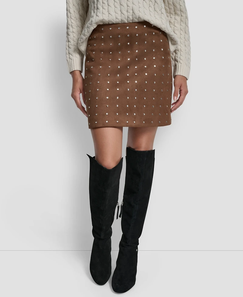 Dkny Jeans Women's Embellished Mini Skirt