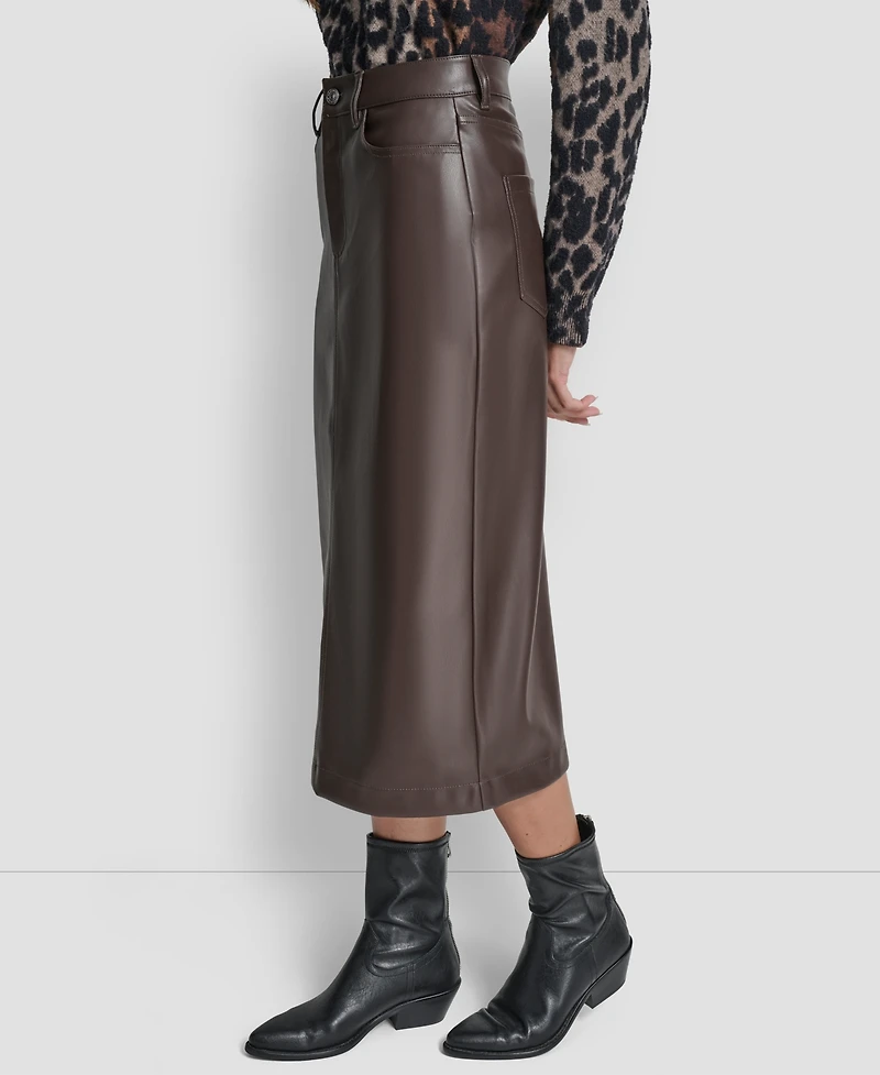 Dkny Jeans Women's Column A-line Midi Skirt