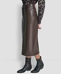 Dkny Jeans Women's Column A-line Midi Skirt