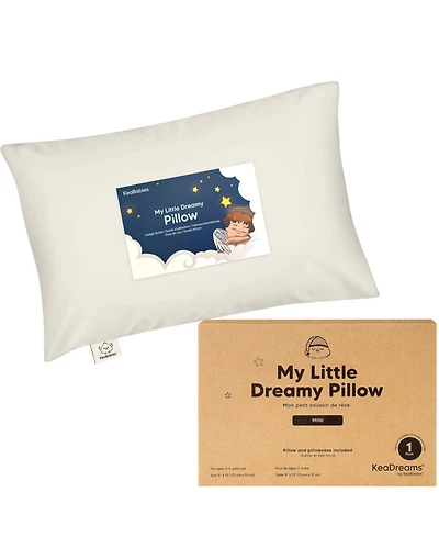 Mini Toddler Pillow and Pillowcase for Crib, 9x13 Small Toddler, Kids Travel