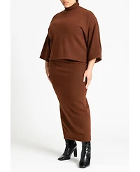 Eloquii Women's Sweater Maxi Skirt