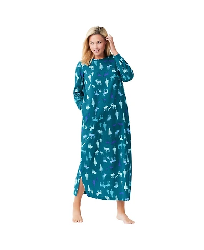 Dreams & Co. Women's Cotton Flannel Lounger