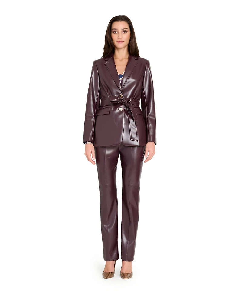 Tahari Asl Women's Mid Rise Full Length Pants