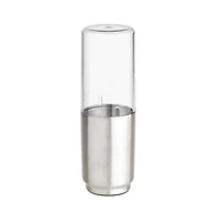iDesign Stainless Steel Toothbrush Organizer with Cover - Clear/Brushed