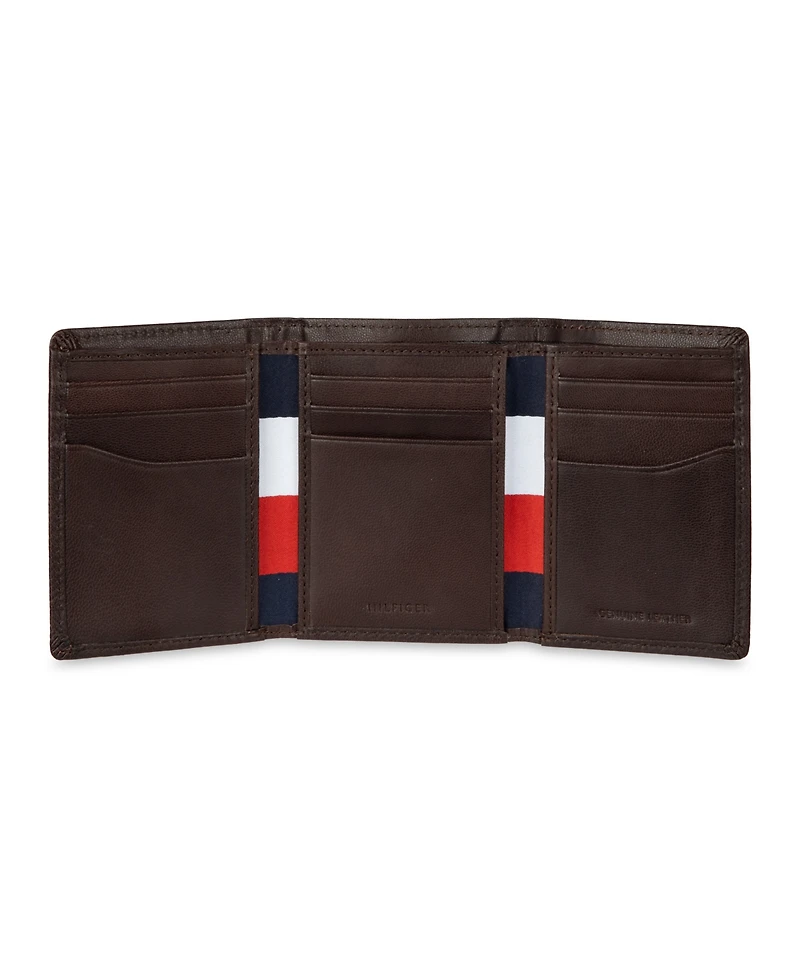 Tommy Hilfiger Men's Trifold Plaid Wallet
