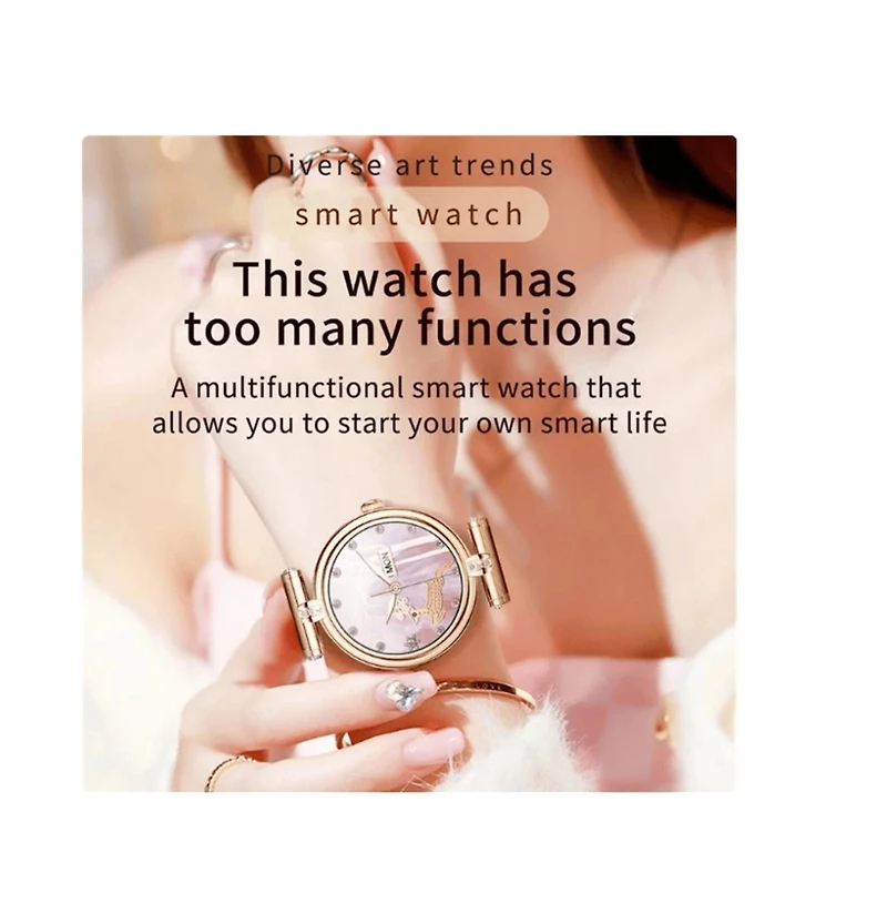 Ruxing Smart Vasip Smart Watch Women 1.09 Inch Hd Screen Custom Watch Face Sports Fitness Tracker Bluetooth Call Lady Smartwatch