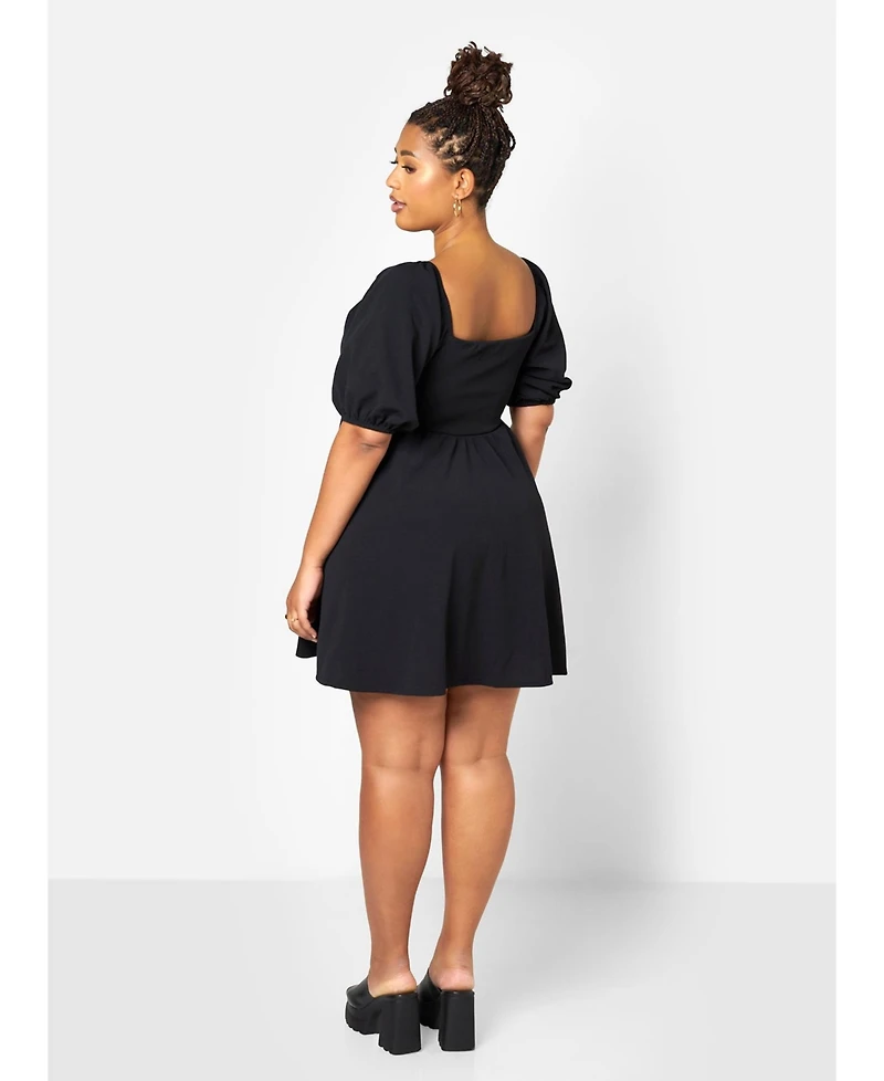 Rebdolls Plus Balloon Mini Dress
