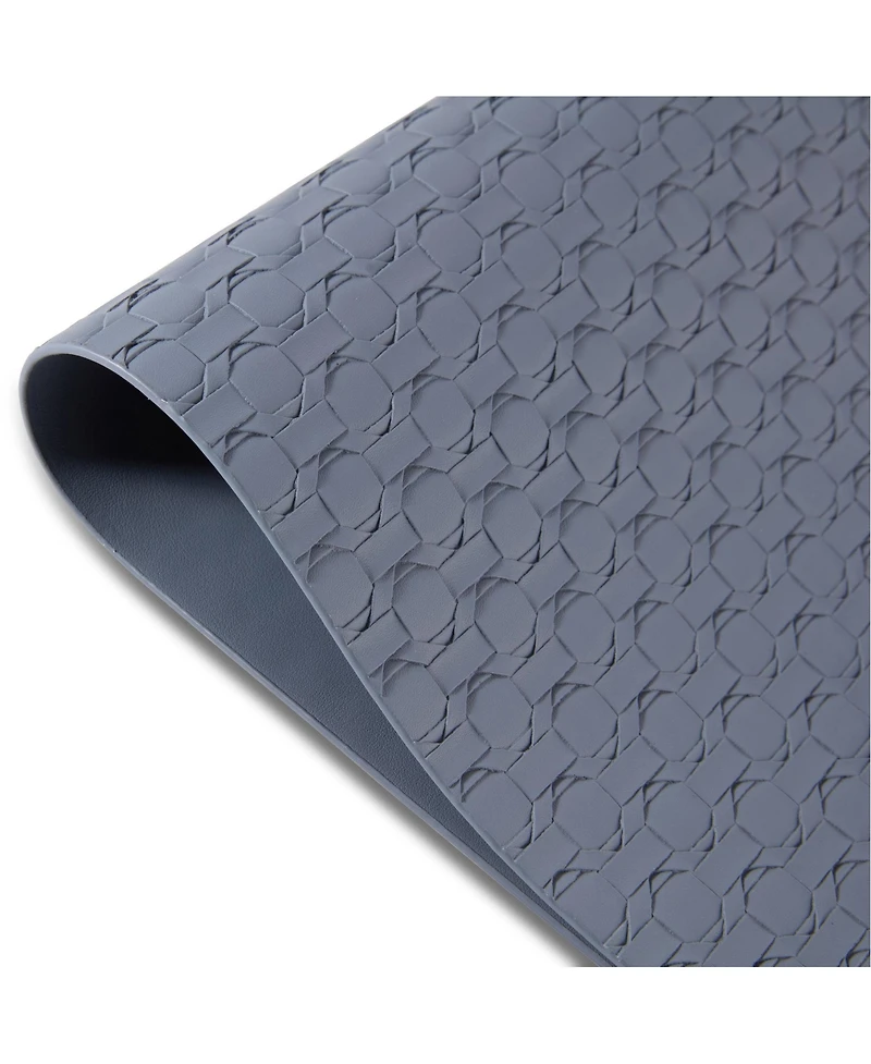 Dainty Home Stratham Reversible Premium Faux Leather 12" x 18" Rectangular Placemats Set of 4