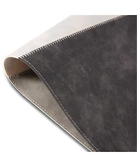 Dainty Home Milano Reversible Premium Faux Leather 12" x 18" Rectangular Placemats Set of 4