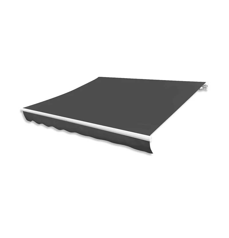 vidaXL Awning Anthracite Polyester with Pu coating 236.2 x 118.1 in