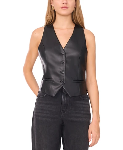 1.state Women's Button Front Vest