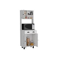 Tuhome Salen Kitchen Pantry White Mdf
