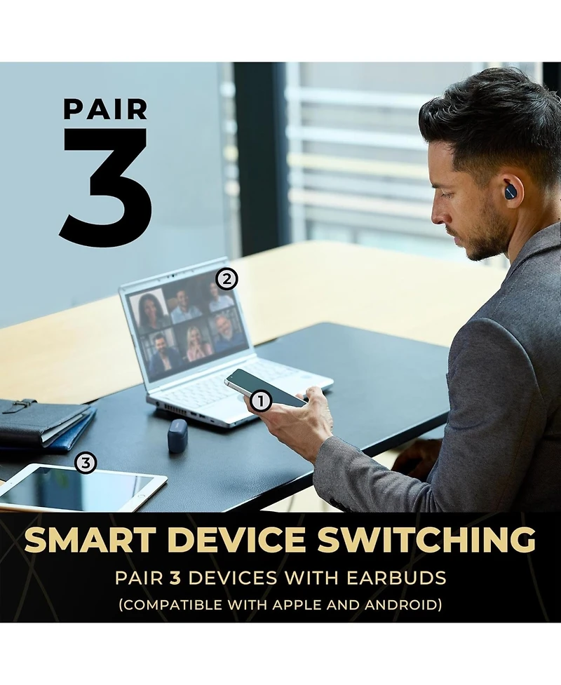 Panasonic Technics Eah-aZ80-A Premium Hi-Fi True Wireless Bluetooth Earbuds with Advanced Noise Cancelling - Midnight Blue