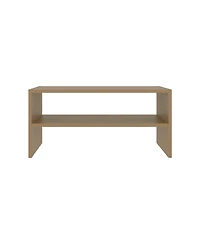 Fm Furniture Shoe Rack, 2 Open Shelves, Low Horizontal Design, Freestanding Unit, Bedroom Use, Wenge