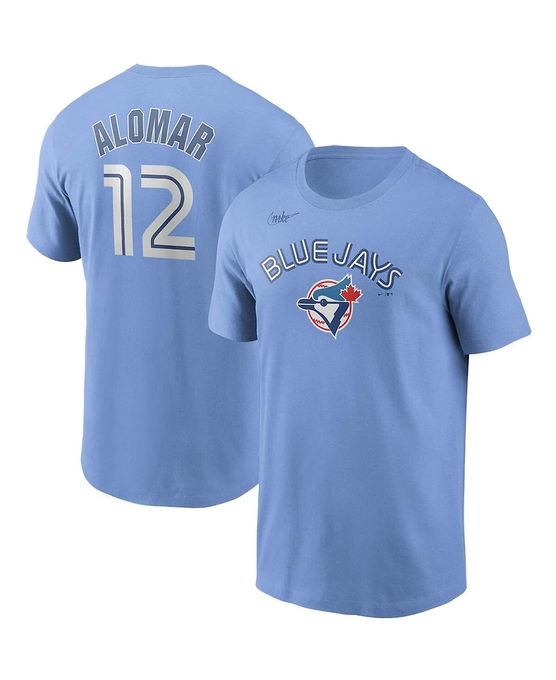 Nike Men's Roberto Alomar Powder Blue Toronto Jays Cooperstown Collection Name Number T-Shirt