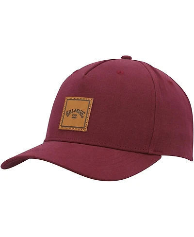 Billabong Men's Red Stacked Iii Snapback Hat