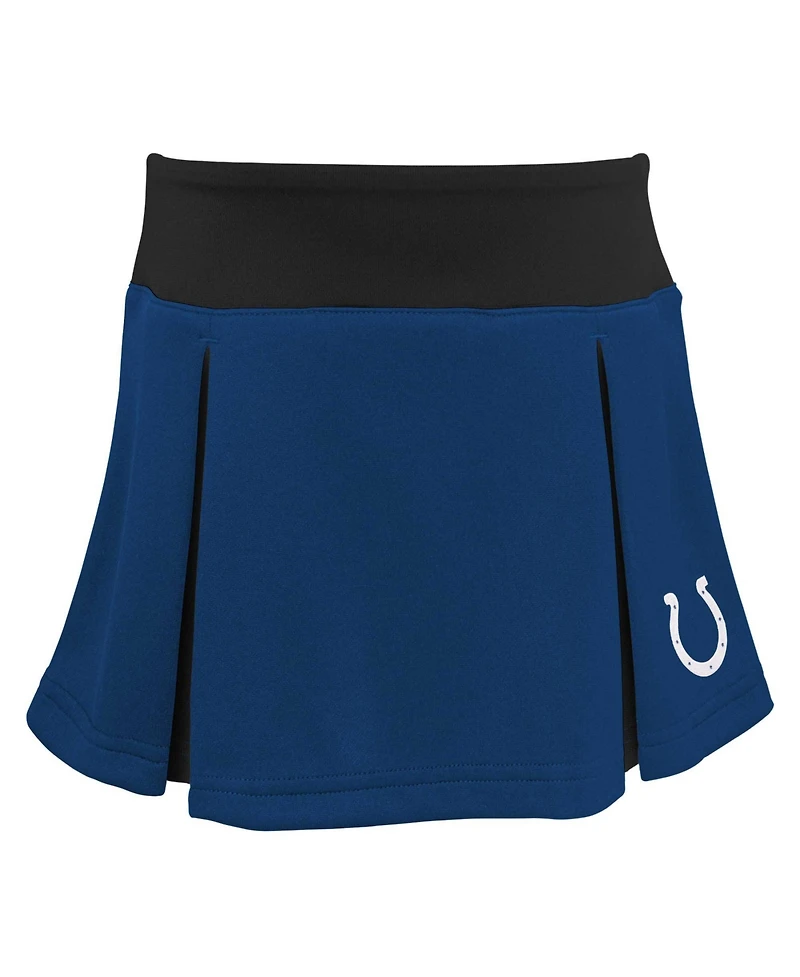 Outerstuff Girls Preschool Royal Indianapolis Colts Spirit Cheerleader Two-Piece Set with Bloomers