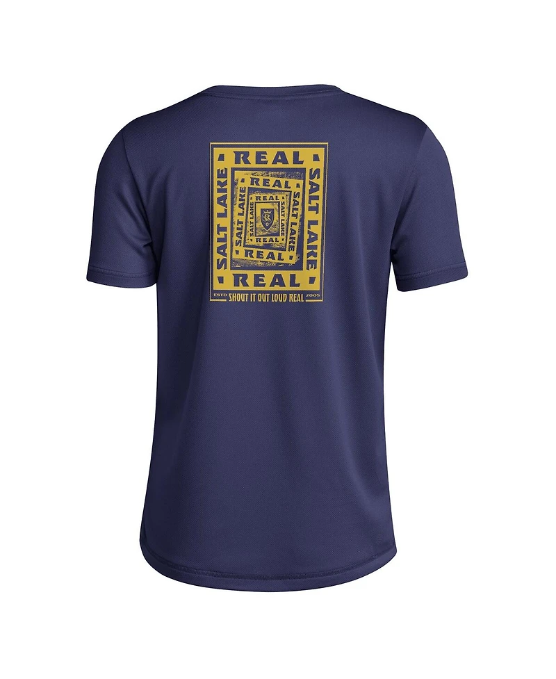 Adidas Big Boys and Girls Navy Real Salt Lake Local Wrap T-Shirt