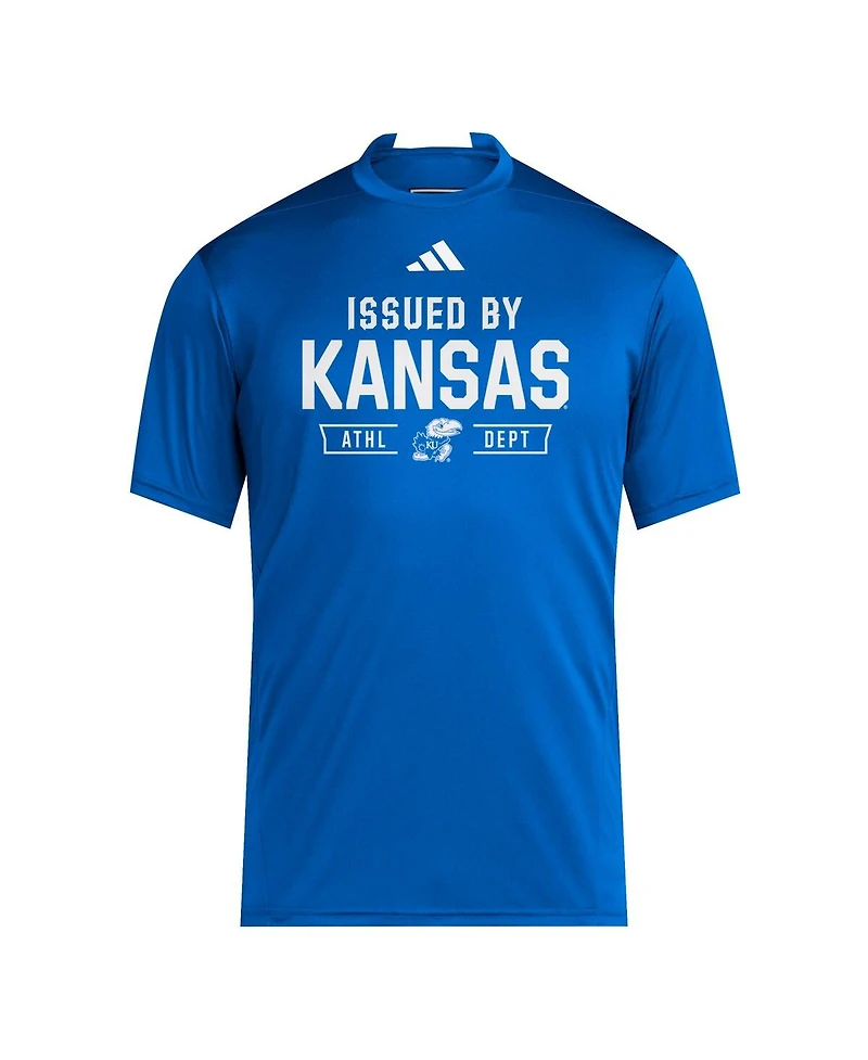 Adidas Men's Royal Kansas Jayhawks 2025 Training Performance Team T-Shirt