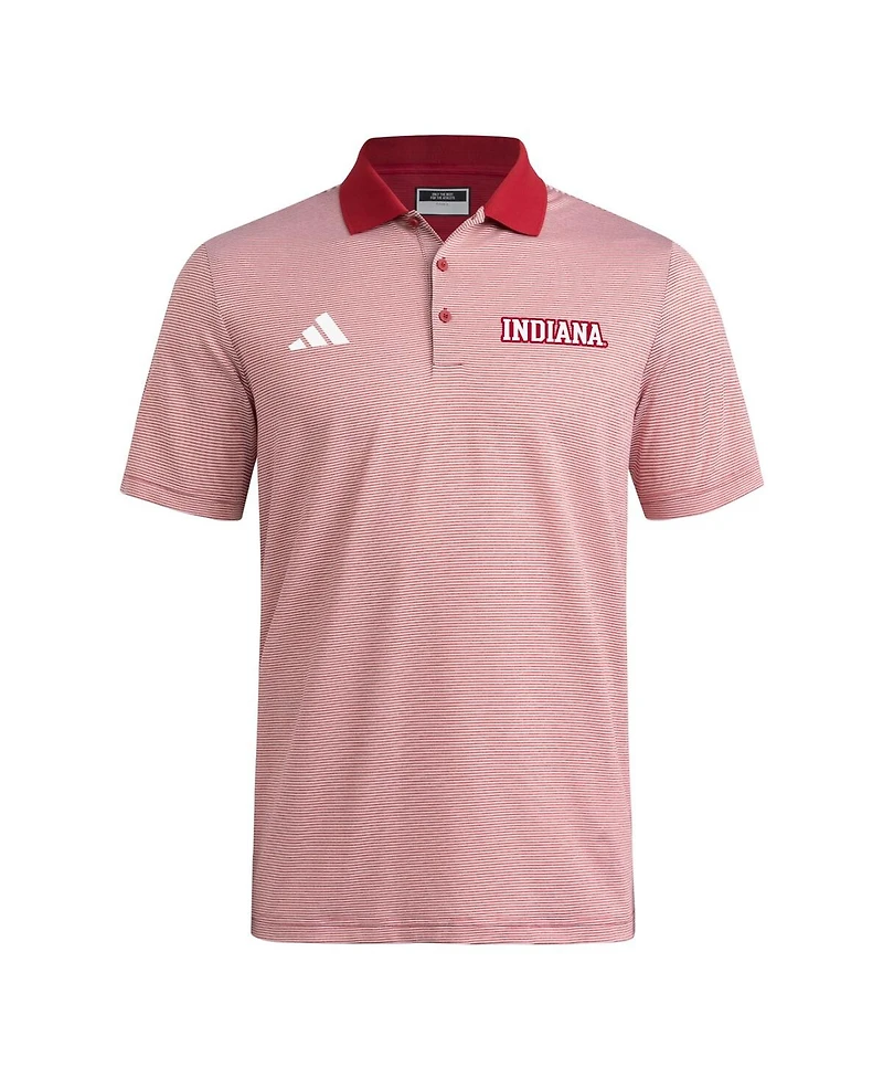 Adidas Men's Crimson Indiana Hoosiers Ultimate 365 Ottoman Polo Shirt