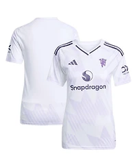 Adidas Women's White Manchester United 2025/26 Away Replica Jersey