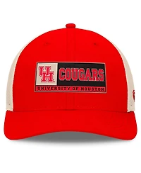 Top of the World Men's Red/Natural Houston Cougars Bennett Trucker Adjustable Hat