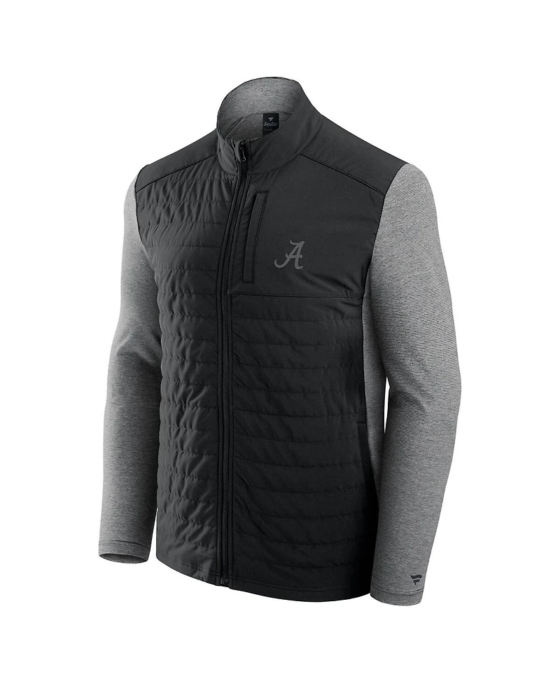 Fanatics Men's Black Alabama Crimson Tide Tonal Primary Logo Full-Zip Jacket