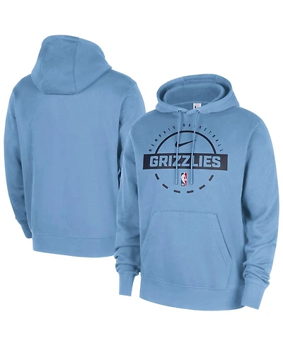 Nike Men's Light Blue Memphis Grizzlies 2025/26 Authentic Practice Club Pullover Hoodie