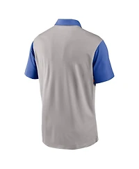 Jordan Men's Gray/Royal Florida Gators Vapor Performance Polo Shirt