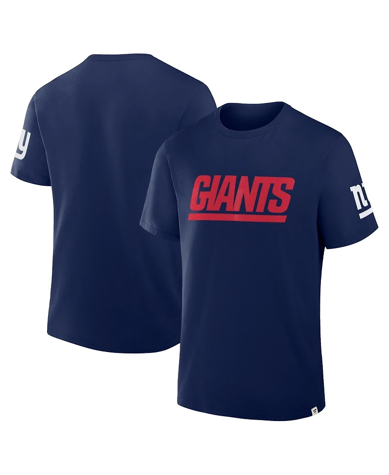 Fanatics Men's Navy New York Giants Elevated Classic Legacy T-Shirt