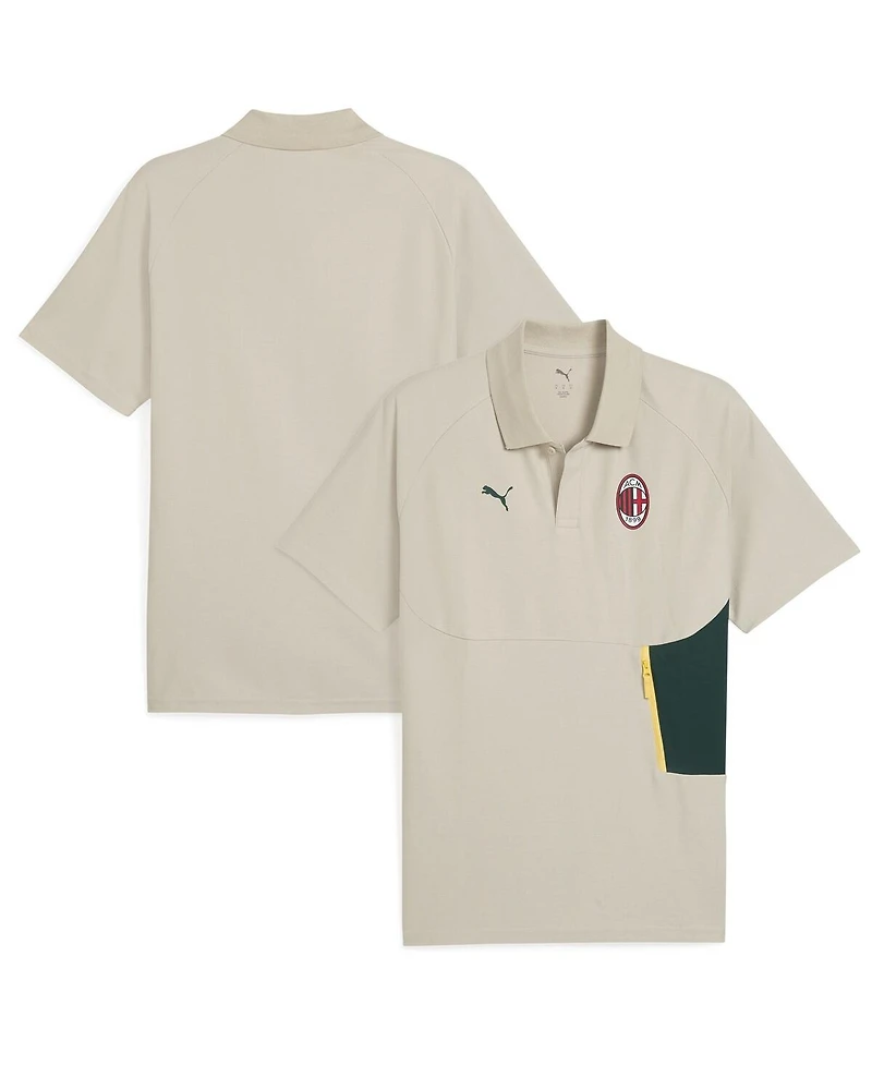 Puma Men's Beige Ac Milan Pumatech Polo Shirt