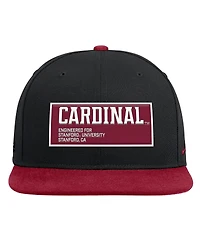 Nike Men's Black/Cardinal Stanford Cardinal 2025 On-Field Patch Pro Dri-fit Snapback Hat