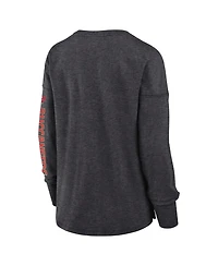 Fanatics Women's Heather Pewter Tampa Bay Buccaneers Hometown Legacy Long Sleeve T-Shirt