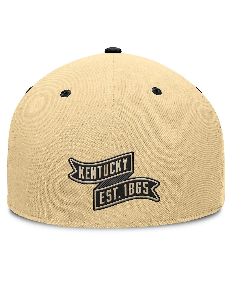 Fanatics Men's Khaki/Black Kentucky Wildcats Balance Fitted Hat