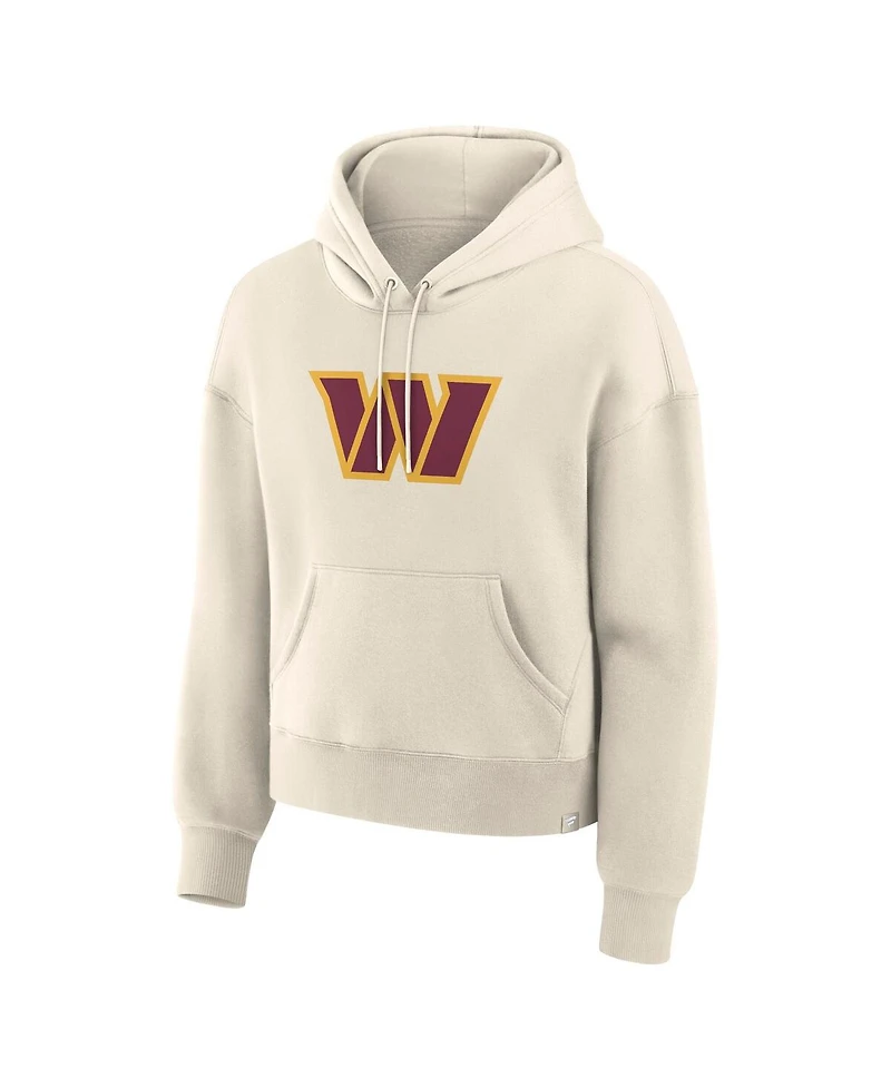 Fanatics Women's Cream Washington Commanders Dove Legacy Pullover Hoodie