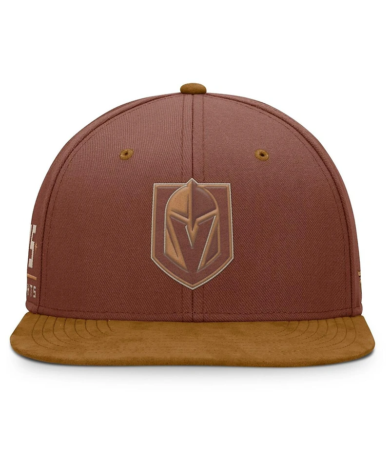 Fanatics Men's Brown Vegas Golden Knights Fall Leaves Acreage Snapback Hat