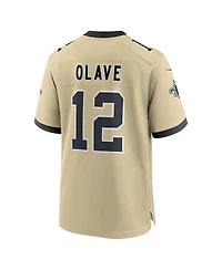 Nike Big Boys and Girls Chris Olave Gold New Orleans Saints Gameday Golds Alternate Game Player Jersey