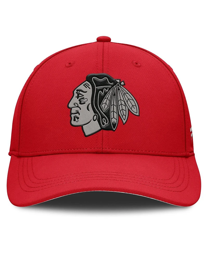 Fanatics Men's Red Chicago Blackhawks Homage Adjustable Hat