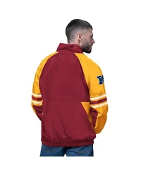 Starter Men's Burgundy Washington Commanders Prospect Half-Zip Pullover Sweatshirt