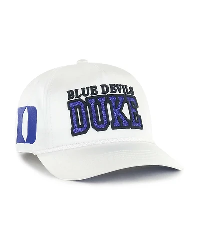 '47 Brand Women's White Duke Blue Devils Outspoken Hitch Adjustable Hat