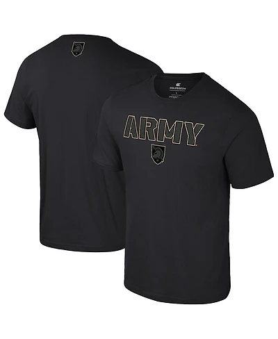 Colosseum Men's Black Army Knights Color Pop Active Blend T-Shirt