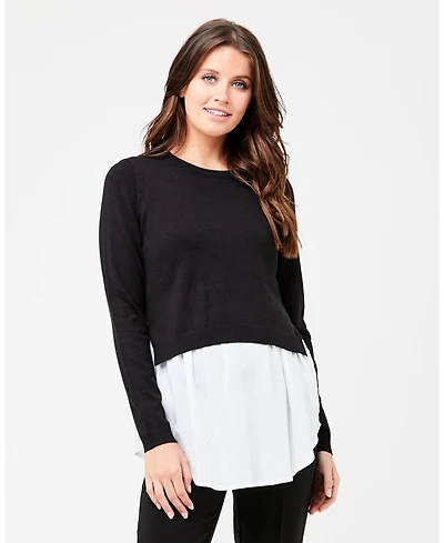 Ripe Maternity Pia Nursing Knit Black