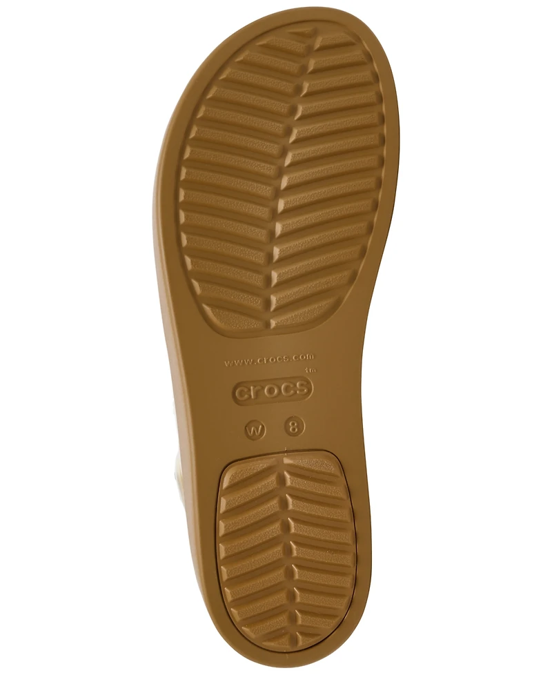 Crocs Women's Brooklyn Woven Low Wedge Sandals from Finish Line