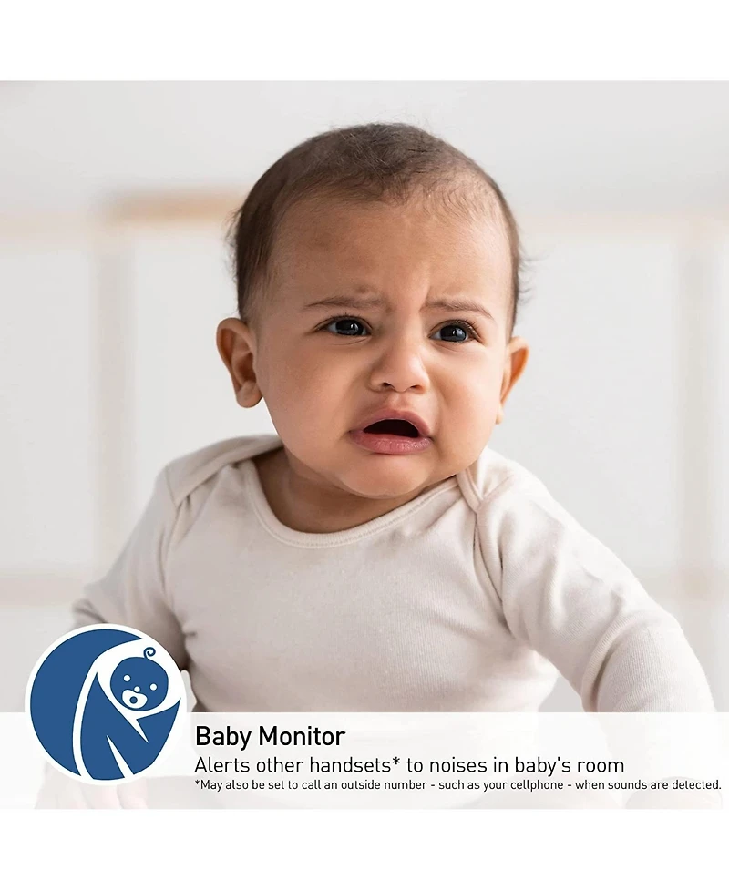 Panasonic Dect 6.0 Expandable Cordless Phone System with Answering Machine and Call Blocking - 3 Handsets - Metallic Black