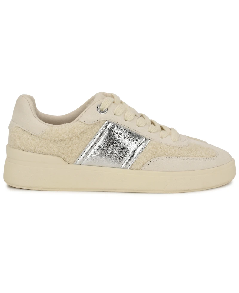 Nine West Linehan Round Toe Lace-Up Sneakers
