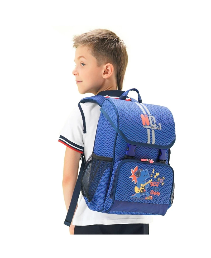 Sunveno Toddler Rock Star Dino School Backpack Ergonomic Design