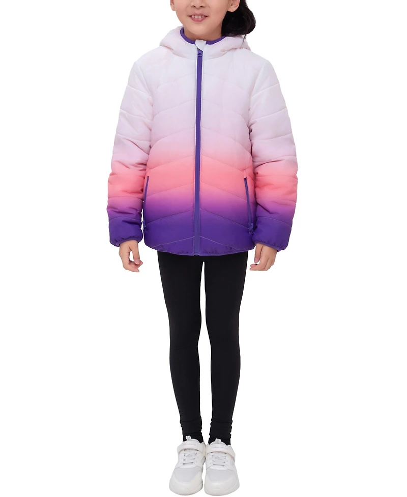 Rokka&Rolla Little and Big Girls' Reversible Fleece Jacket