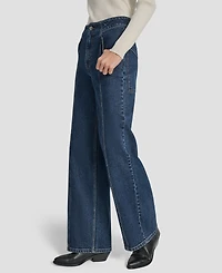Dkny Jeans Women's High Rise Wide Leg Cargo