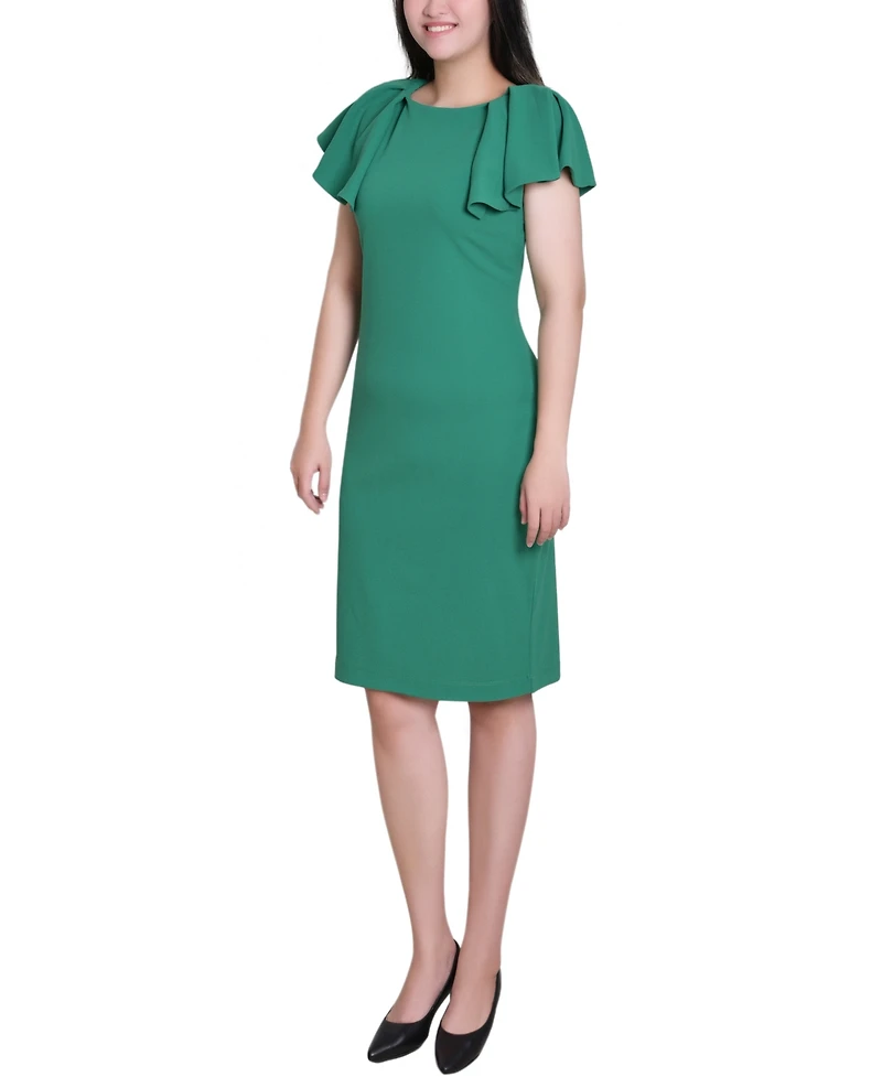 Ny Collection Women's Flutter Sleeve Sheath Dress